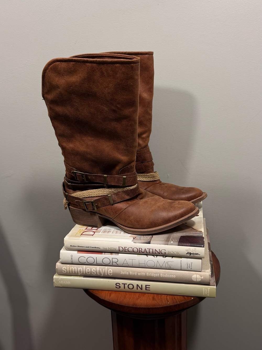 Coconuts by Matisse Brown Boots with Braided Strap